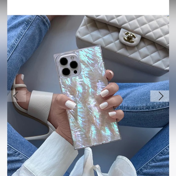 Flaunt | Mother of Pearl Square iPhone Case iPhone 12 Pro Max | Used - Picture 3 of 12